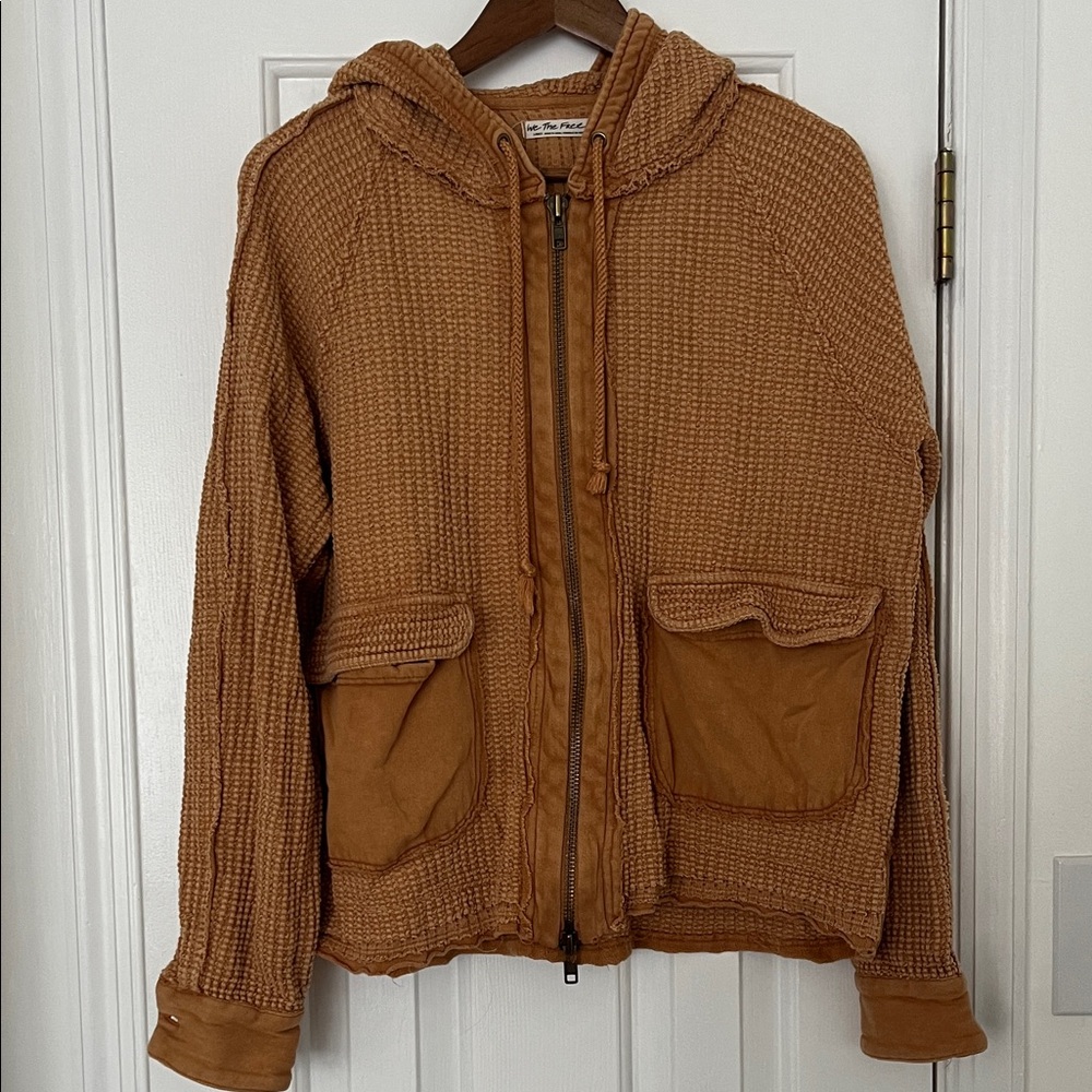 We The Free Tan Textured Hoodie